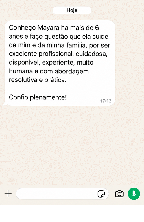 Depoimento de paciente